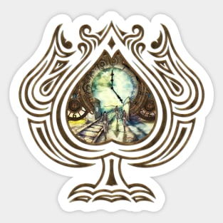 Steampunk, the time is running out Sticker